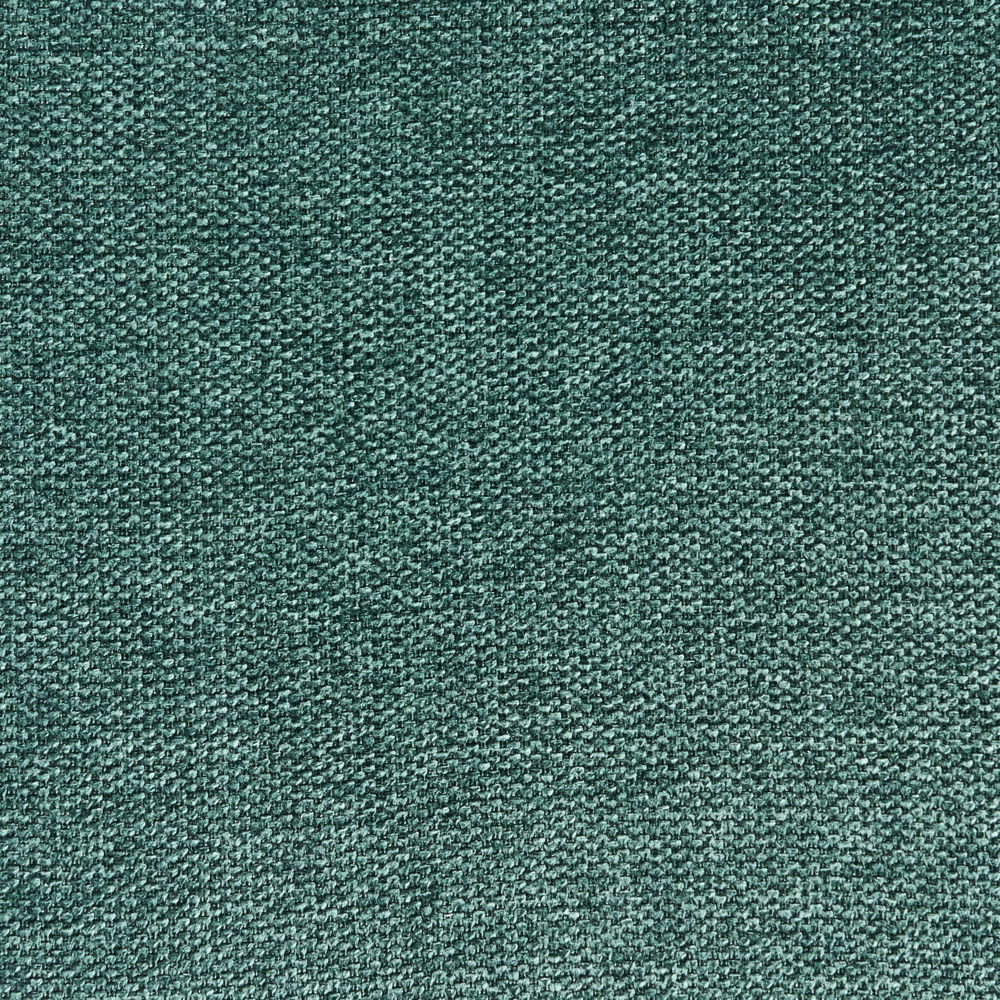 Set di 4 sedie da pranzo in tessuto Tappezzeria verde Gambe in metallo nero Design moderno e retrò