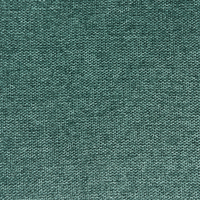 Set di 4 sedie da pranzo in tessuto Tappezzeria verde Gambe in metallo nero Design moderno e retrò