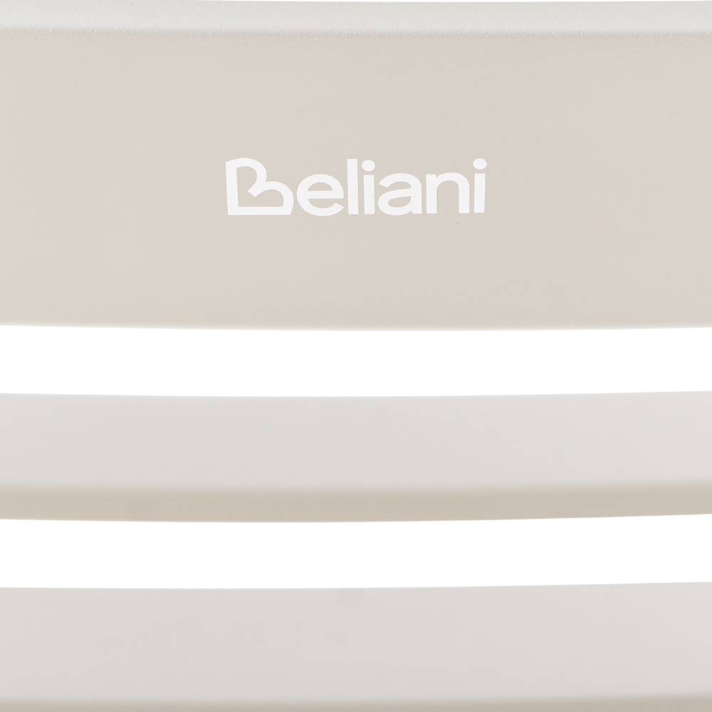 Sedia a dondolo da giardino bianca alluminio a doghe Design moderno per esterni