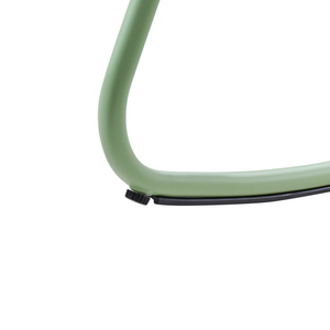 Sedia a dondolo da giardino verde alluminio a doghe Design moderno per esterni