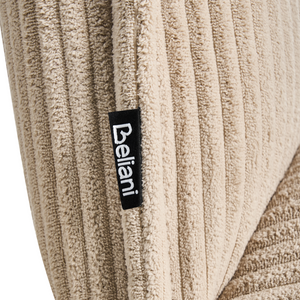 Set di 2 poltrone Rivestimento in velluto a coste beige Gambe in metallo nero Design moderno e retrò