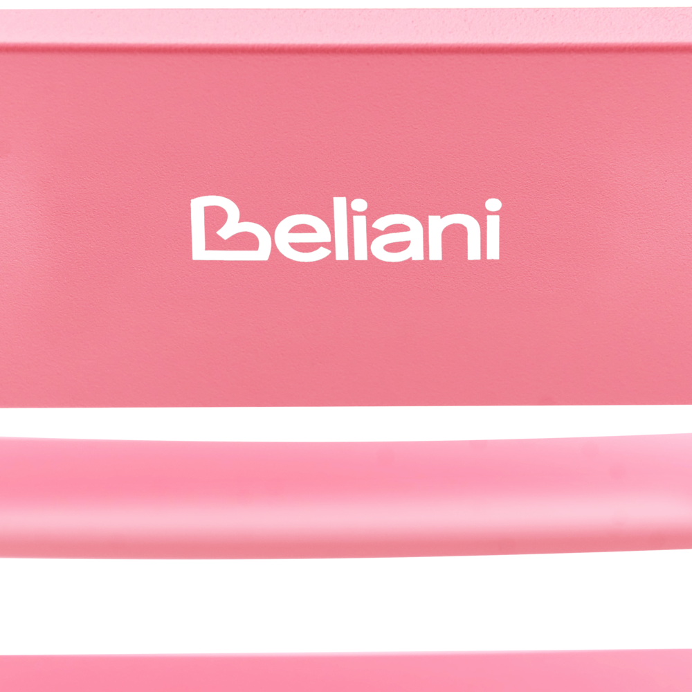 Sedia a dondolo da giardino rosa alluminio a doghe Design moderno per esterni