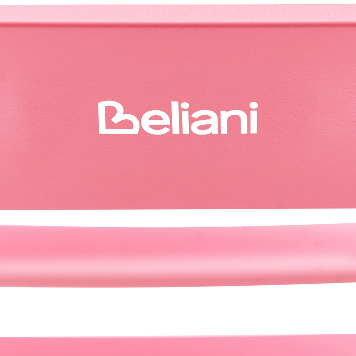 Sedia a dondolo da giardino rosa alluminio a doghe Design moderno per esterni