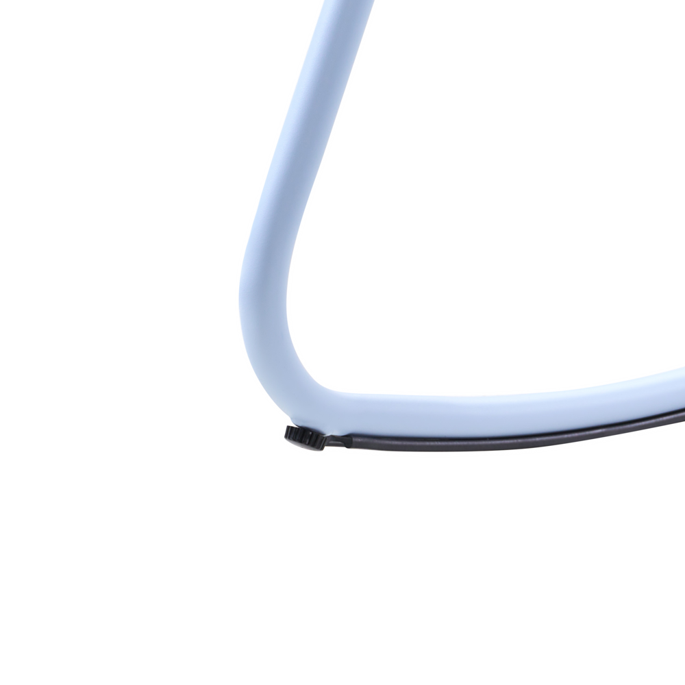 Sedia a dondolo da giardino azzurro alluminio a doghe Design moderno per esterni