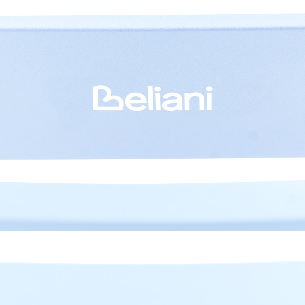 Sedia a dondolo da giardino azzurro alluminio a doghe Design moderno per esterni