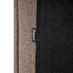 Letto matrimoniale imbottito in tessuto tortora 140 x 200 cm camera da letto