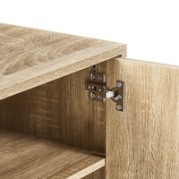 Mobile TV scorrevole retrò MDF marrone chiaro per Televisori Fino a 54ʺ