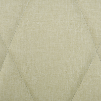 Set di 2 Sgabelli Bar Tessuto Verde Chiaro con Braccioli Schienale Trapuntato Gambe in Metallo Nero