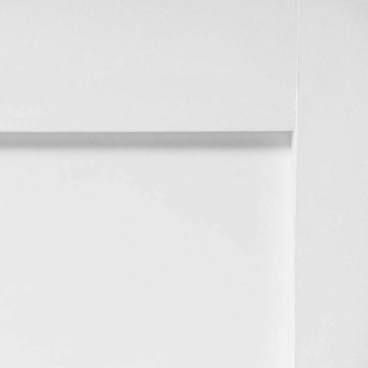 Letto matrimoniale in compensato di pino melaminico MDF con contenitore bianco 140 x 200 cm stile scandinavo