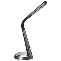 Lampada da scrivania per ufficio domestico 3 modalità CCT Dimmer continuo Porta USB Paralume regolabile Materiale sintetico Nero