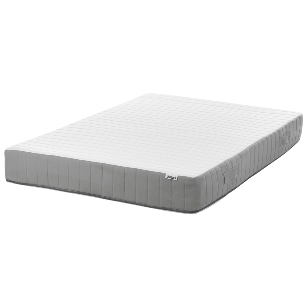 Materasso a molle insacchettate 120 x 200 cm con maniglie imbottitura in schiuma viscoelastica alta rigidità sfoderabile 7 zone trapuntatura design moderno