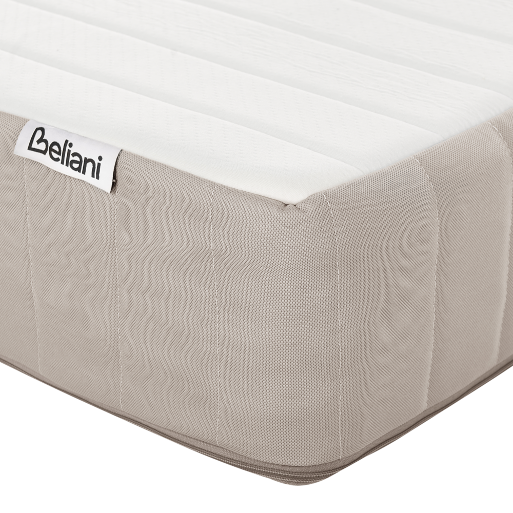 Materasso a molle insacchettate 120 x 200 cm con maniglie imbottitura in lattice alta rigidità rivestimento sfoderabile design moderno trapuntato