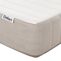 Materasso a molle insacchettate 120 x 200 cm con maniglie imbottitura in lattice alta rigidità rivestimento sfoderabile design moderno trapuntato