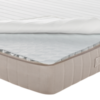 Materasso a molle insacchettate 120 x 200 cm con maniglie imbottitura in lattice alta rigidità rivestimento sfoderabile design moderno trapuntato