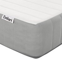 Materasso in memory foam con Molle Insacchettate a media rigidità 120 x 200 cm sfoderabile trapuntato