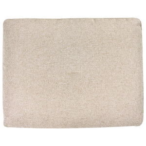 Divano angolare moderno con bracciolo sinistro Rivestimento in lino idrorepellente Gambe in ferro nero con cuscini beige chiaro