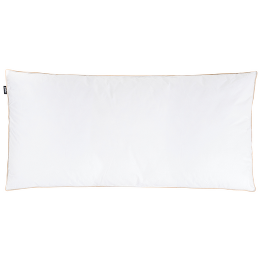 Cuscino alto a triplo scomparto Rivestimento in cotone premium Imbottitura in piuma d'oca Imbottitura in piuma d'oca Bianco 40 x 80 cm