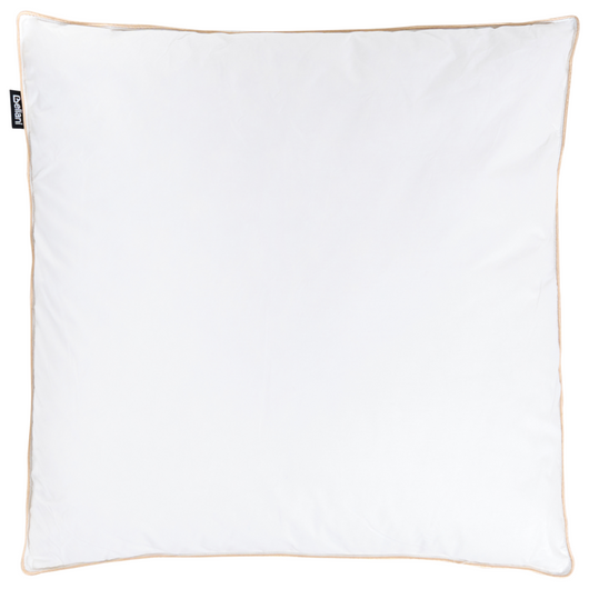 Cuscino alto a triplo scomparto Rivestimento in cotone premium Imbottitura in piuma d'oca Imbottitura in piuma d'oca Bianco 80 x 80 cm