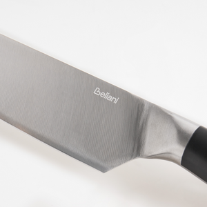 Set moderno di 5 coltelli con blocco in acciaio inossidabile affilati a mano durezza 54 HRC nero