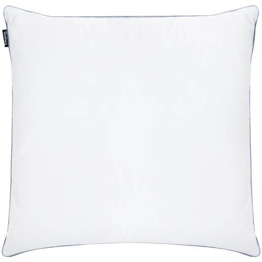 Cuscino basso a triplo scomparto Rivestimento in cotone premium Imbottitura in piuma d'oca Imbottitura in piuma Bianco 80 x 80 cm Teide