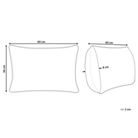 Cuscino alto da letto Rivestimento in cotone premium Imbottitura in piuma e piumino Bianco 50 x 60 cm premium