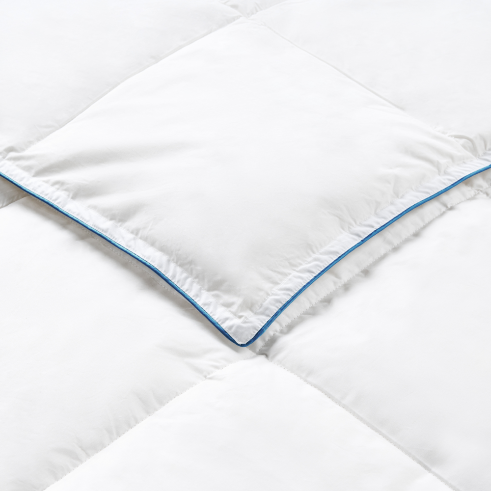 Piumino leggero in piuma d'oca bianco 150 x 200 cm primavera estate