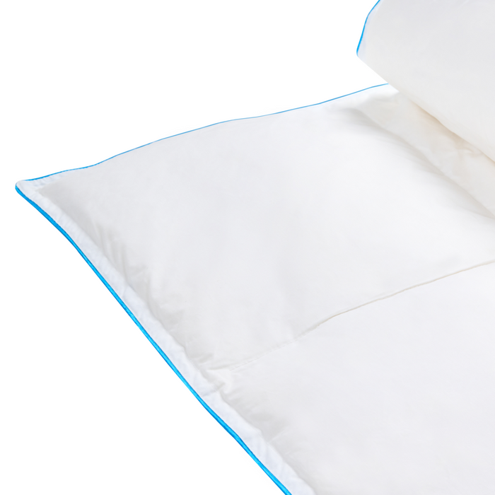 Piumino leggero in piuma d'oca bianco 200 x 200 cm primavera estate