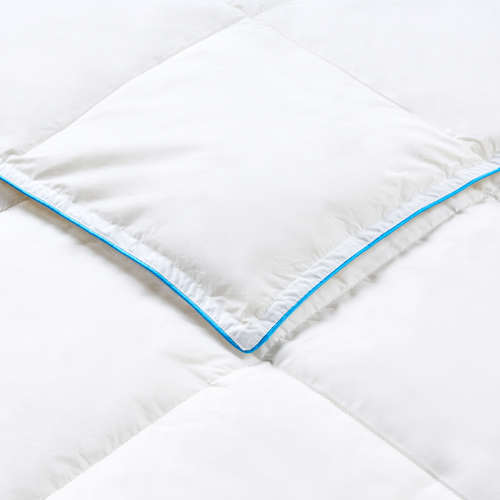 Piumino leggero in piuma d'oca bianco 200 x 200 cm primavera estate