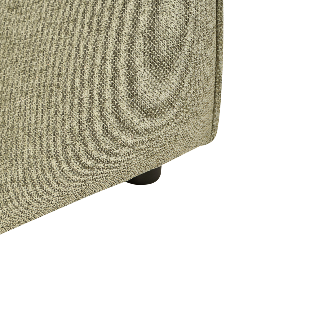 Divano angolare a 1 posto Modulo in tessuto verde chiaro Brande stile moderno