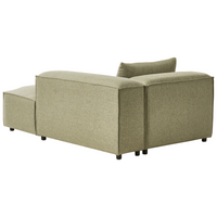 Chaise Lounge a sinistro Rivestimento in tessuto verde chiaro stile moderno