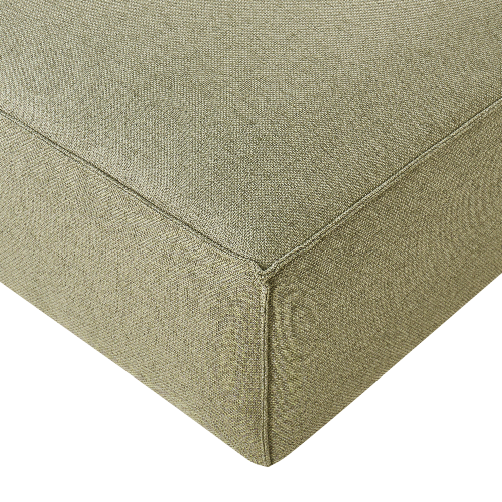 Divano modulare a 3 posti lato sinistro rivestimento in tessuto verde chiaro stile moderno