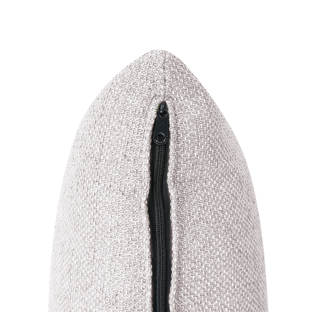 Divano stile moderno a 3 posti imbottito in tessuto marrone chiaro Soggiorno