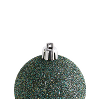 Set di 60 palline di Natale in plastica verde Decorazioni da appendere Stile tradizionale Palline di Natale Albero di Natale Glitter