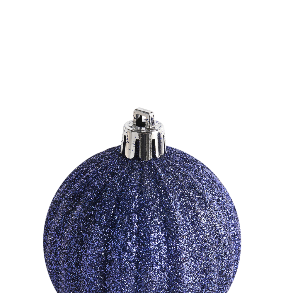 Set di 96 palline di Natale in plastica Decorazioni da appendere all'albero di Natale Stile classico tradizionale Blu