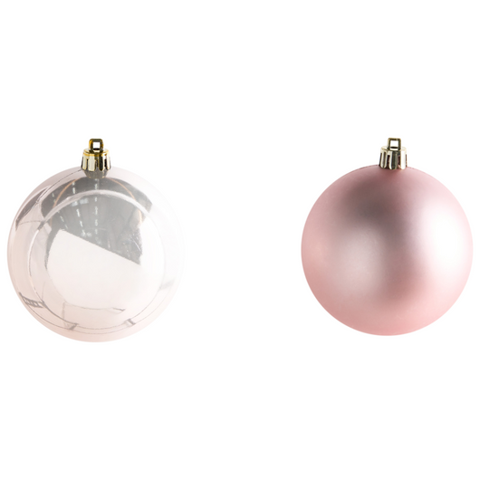 Set di 36 palline di Natale in plastica Decorazioni natalizie Decorazioni per l'albero di Natale Stile moderno Oro