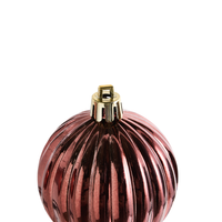 Set di 60 palline di Natale in plastica Decorazioni natalizie da appendere Albero di Natale Stile moderno Marrone