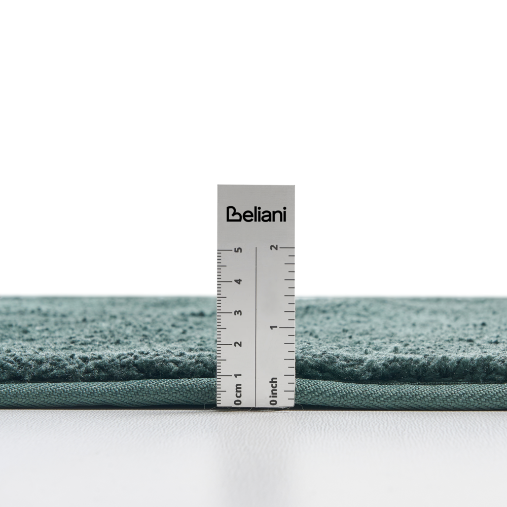 Tappetino da bagno in microfibra verde scuro 60 x 90 cm con retro antiscivolo Accessori da bagno rettangolari morbidi