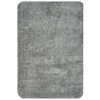 Tappetino da bagno in microfibra grigio 60 x 90 cm con retro antiscivolo Accessori da bagno rettangolari morbidi