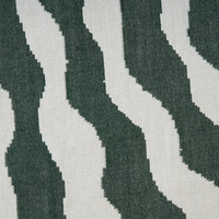 Coperta in acrilico bianco crema verde 130 x 170 cm copriletto in poliestere motivo floreale con frange soggiorno camera da letto