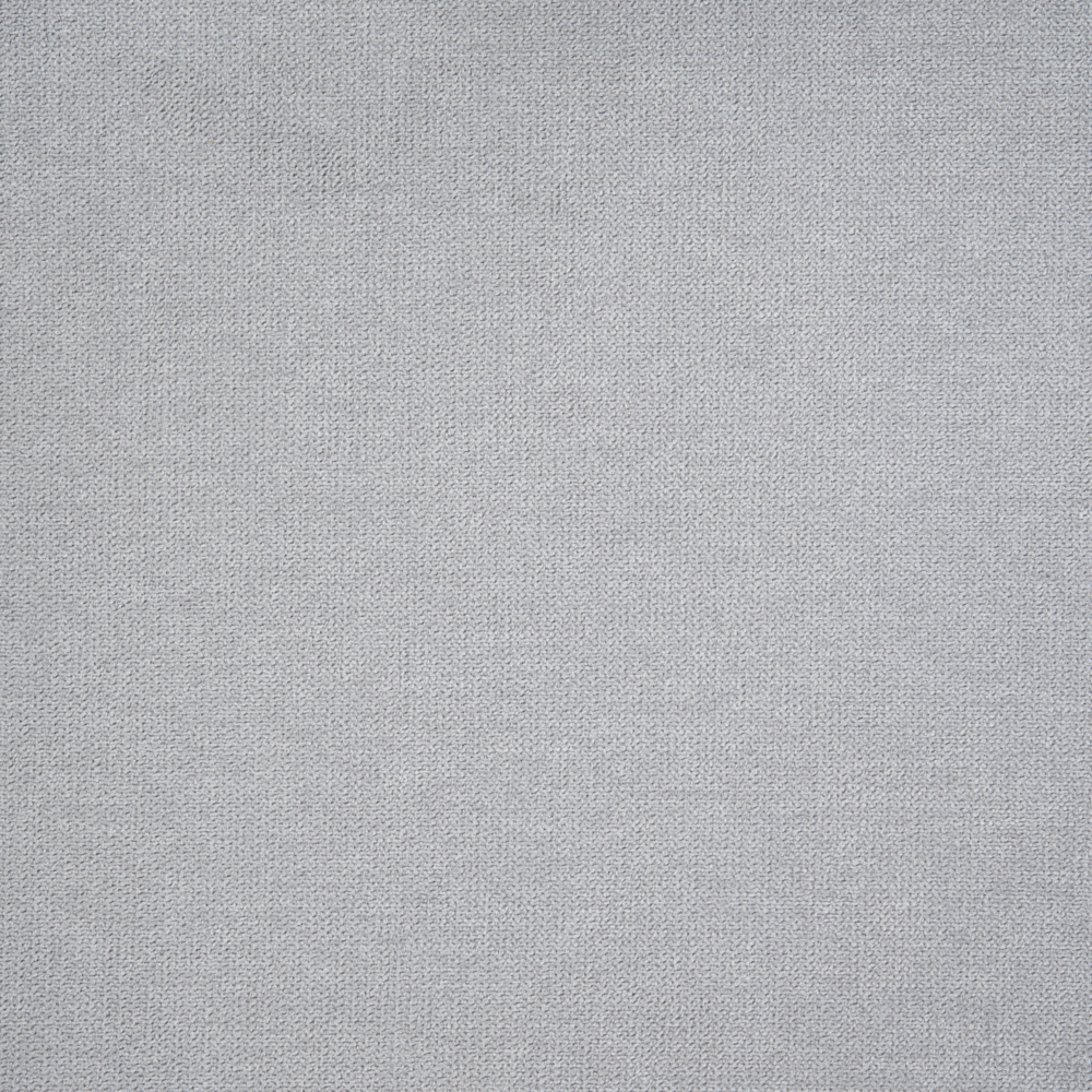 Set di 4 sedie da pranzo in tessuto, rivestimento grigio gambe in ferro nero senza braccioli per sala da pranzo