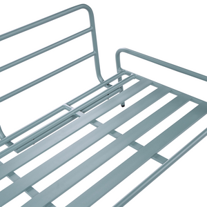 Divano da giardino tessuto impermeabile verde  con struttura in alluminio per interni ed esterni