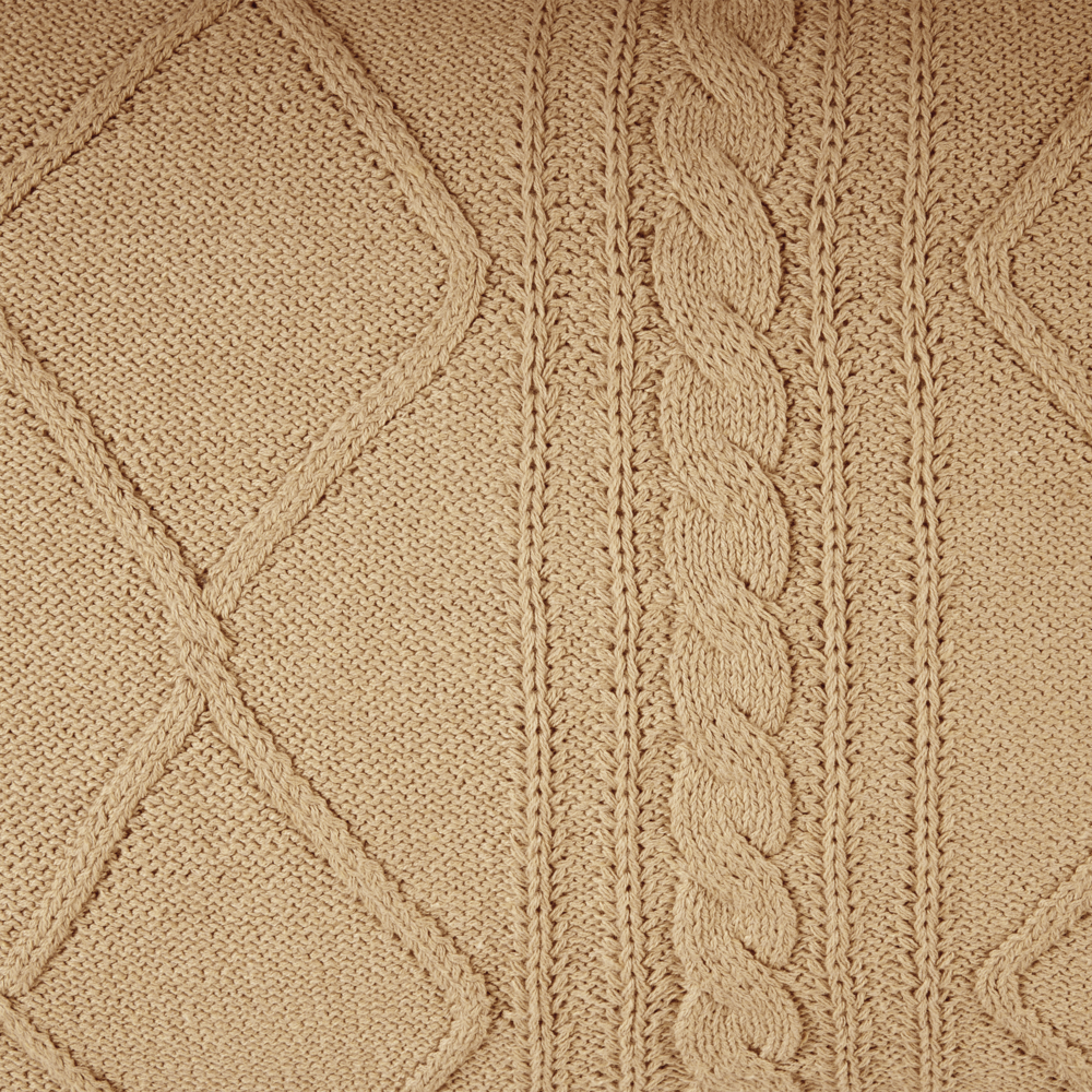 Set di 2 cuscini in cotone intrecciato beige 30 x 50 cm soggiorno camera da letto