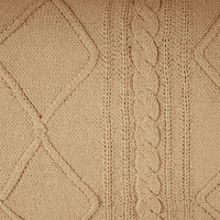 Set di 2 cuscini in cotone intrecciato beige 30 x 50 cm soggiorno camera da letto