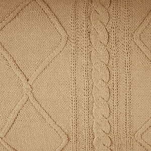 Set di 2 cuscini in cotone intrecciato beige 30 x 50 cm soggiorno camera da letto