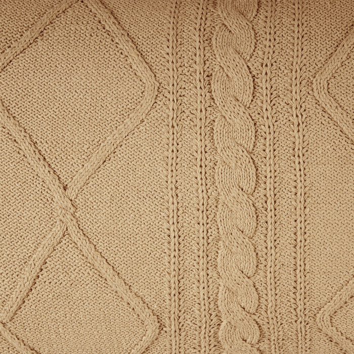 Set di 2 cuscini in cotone intrecciato beige 30 x 50 cm soggiorno camera da letto