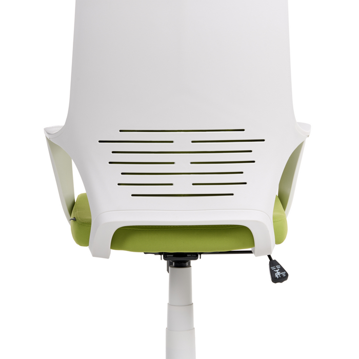 Sedia da ufficio in tessuto verde lime girevole per computer da scrivania Seduta regolabile Schienale reclinabile