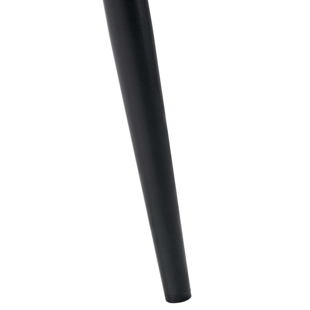 Set di 4 sedie da pranzo con seduta in velluto imbottito Stile moderno Senza braccioli Gambe in ferro verde oliva