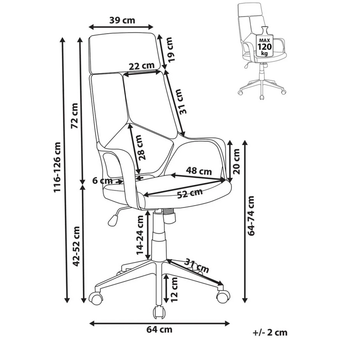 Sedia da ufficio in tessuto verde lime girevole per computer da scrivania Seduta regolabile Schienale reclinabile