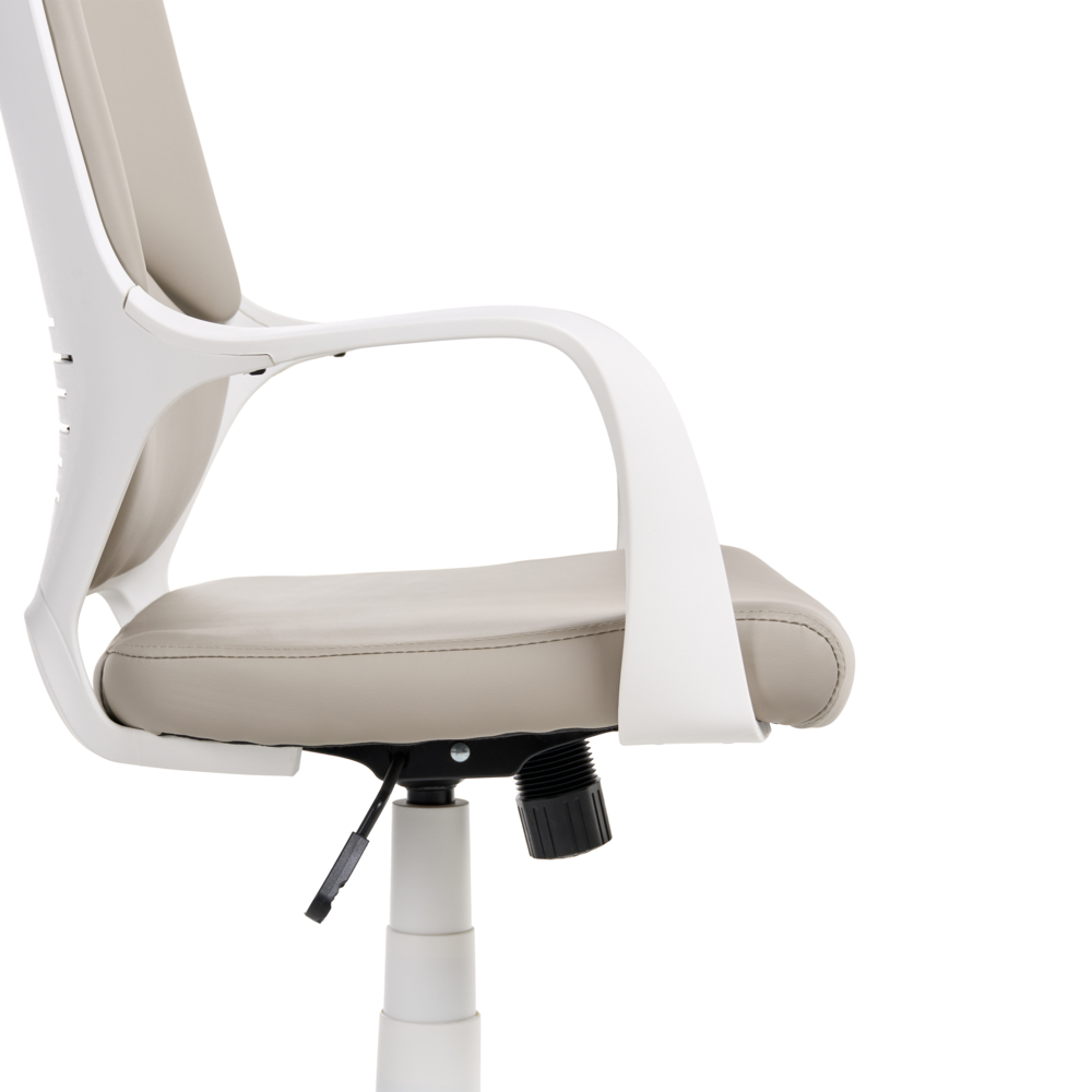 Sedia da scrivania girevole regolabile ecopelle tortora seduta regolabile Schienale reclinabile