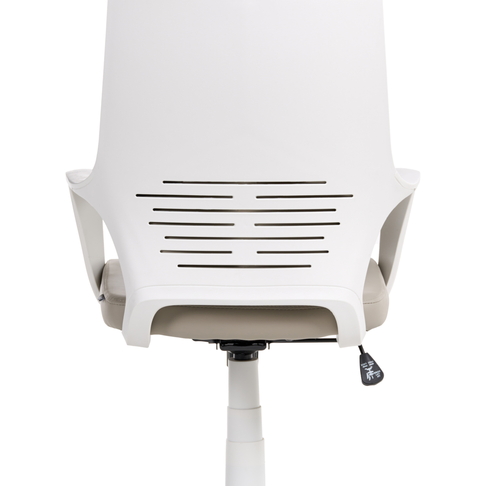 Sedia da scrivania girevole regolabile ecopelle tortora seduta regolabile Schienale reclinabile